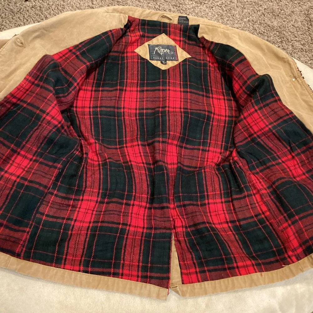 Roper Range Gear Barn Jacket with Flannel Lining, size medium